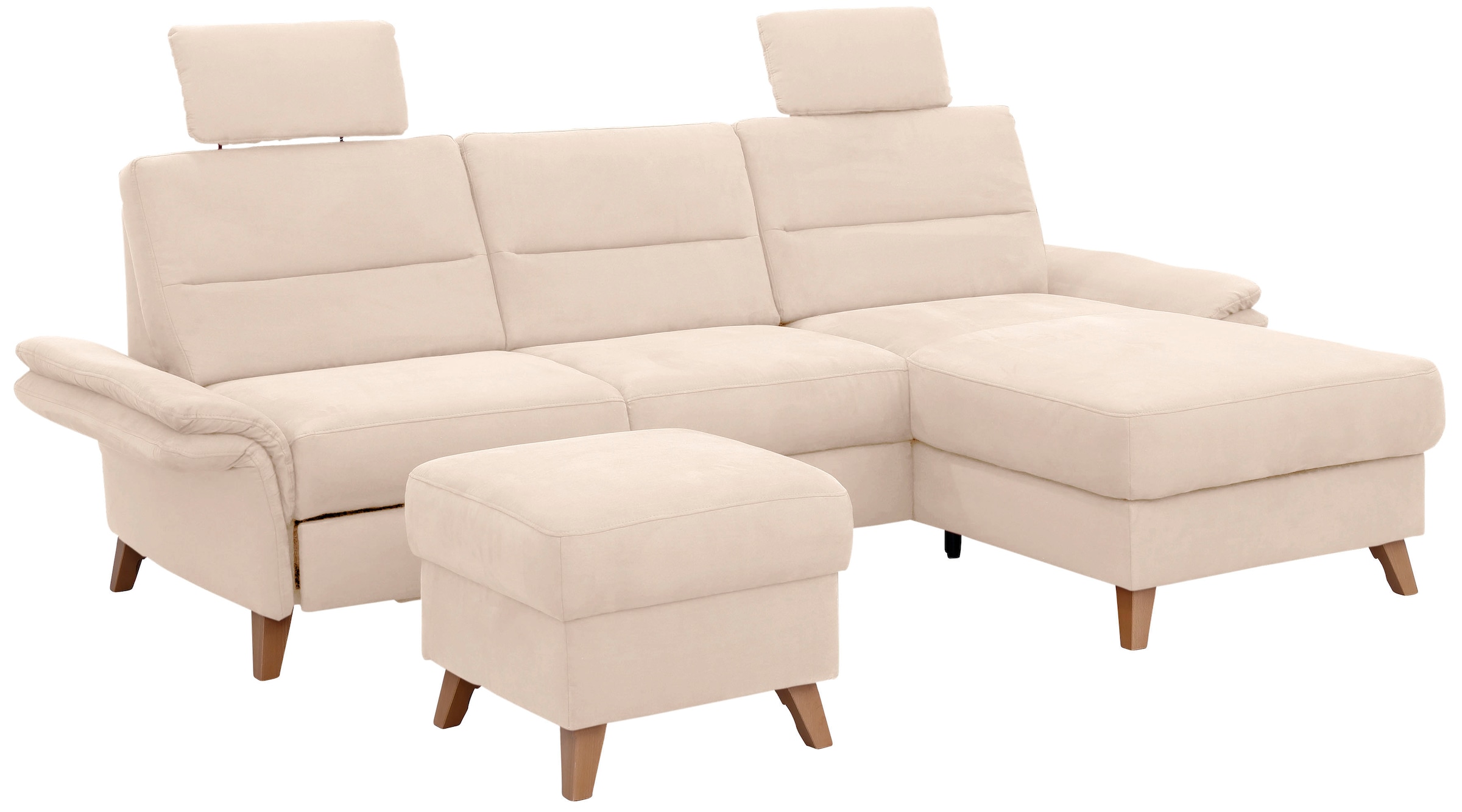 Home affaire Ecksofa »Westerland L-Form« Federkern-Polsterung, wahlweise mit Bettfunktion, Bettkasten