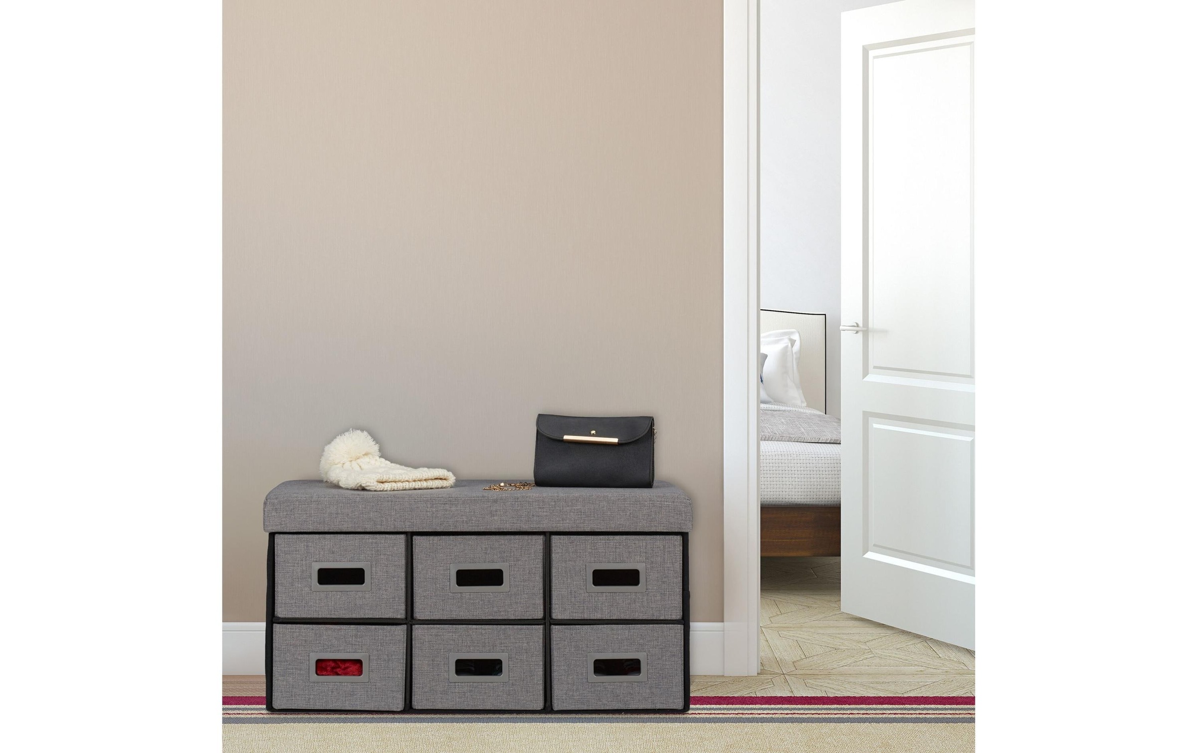 relaxdays Sitzbank »mit Dunkelgrau«