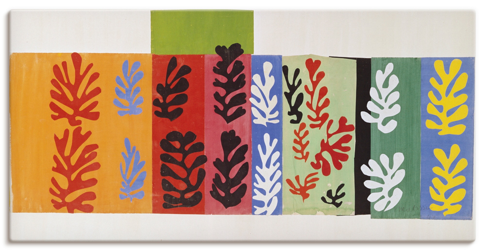 Image of Artland Wandbild "Komposition. 1947" Gegenstandslos 1 Stk. tlg. als Alubild, Leinwandbild, Poster, Wandaufkleber in verschied. Grössen