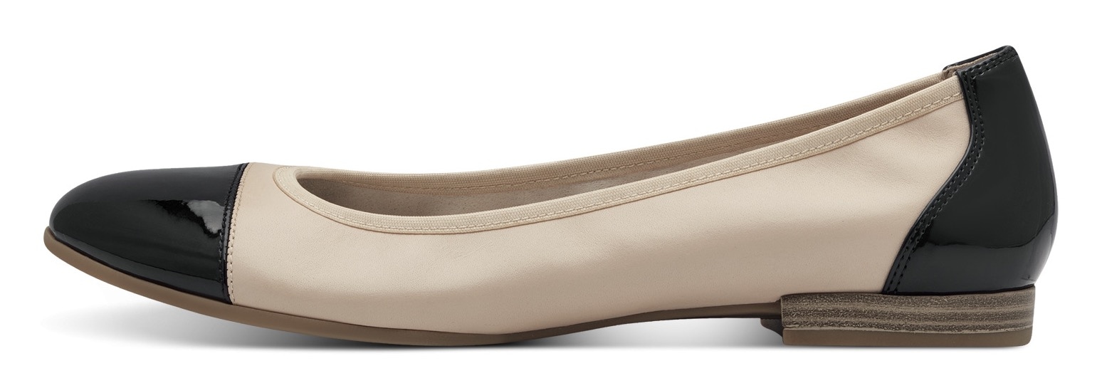 Tamaris Ballerine  , Blockabsatz, Businessschuh, Schlupfschuh mit Elastikeinfass