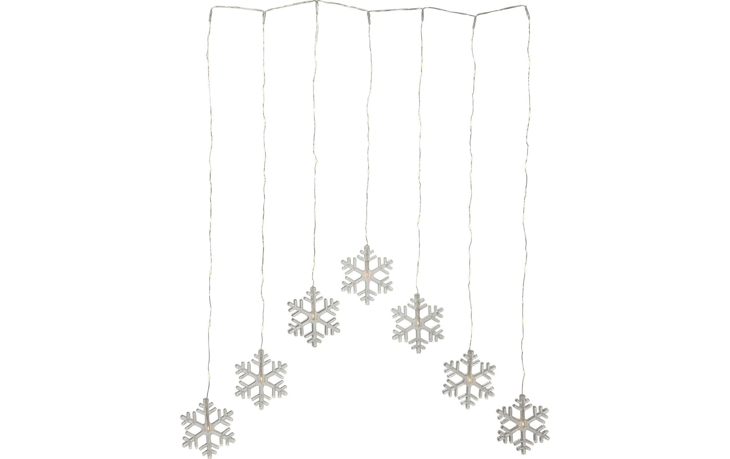 LED-Lichtervorhang »Decy Snowflake, 47 LEDs, 85 cm,«