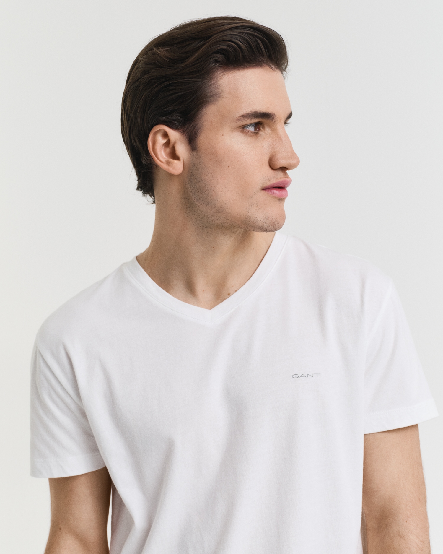Gant T-shirt à manches courtes »V-NECK T-SHIRT 2-PACK« Mit V-Ausschnitt