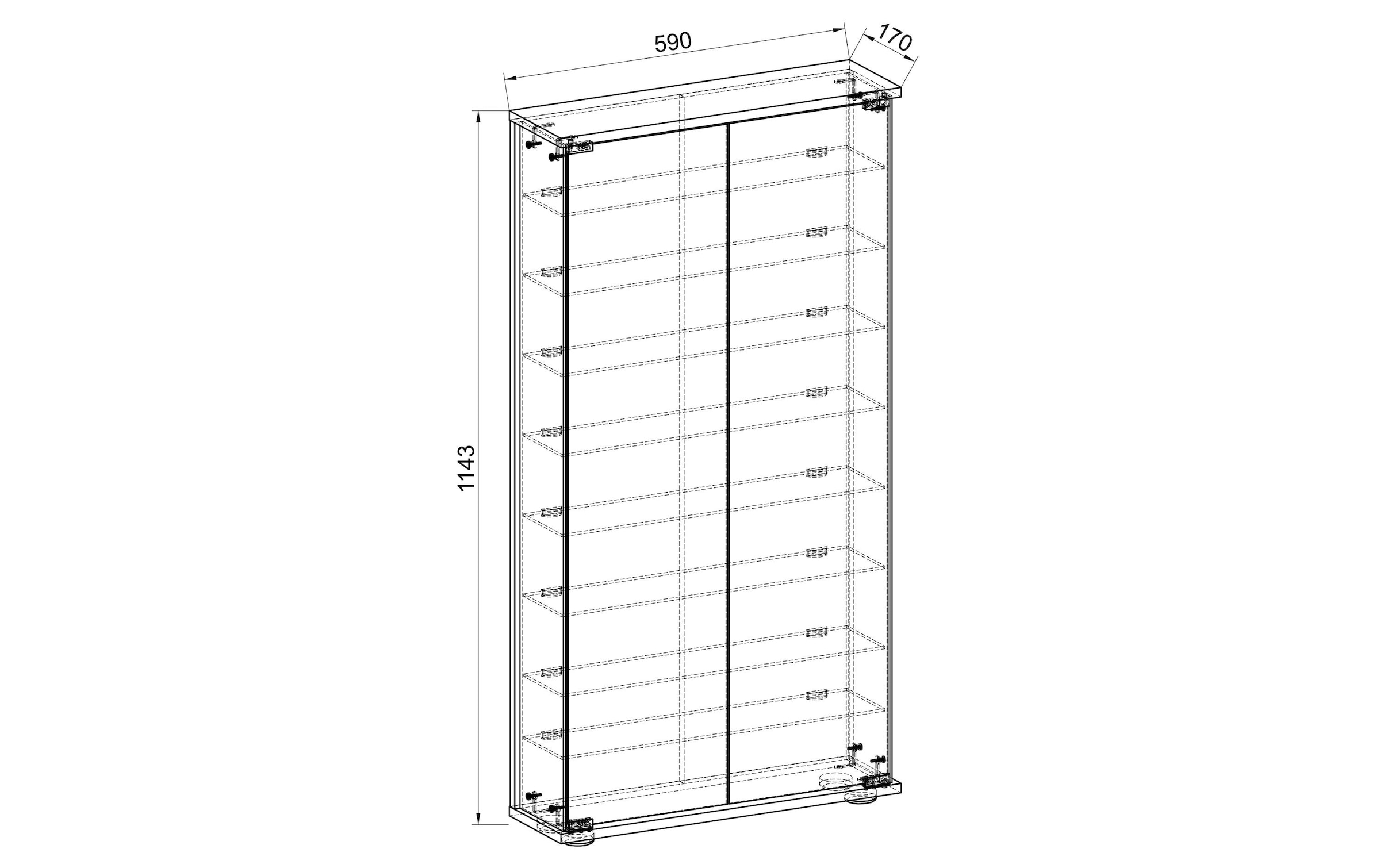 VCM Vitrine »Stelas L 59 x 114 cm«