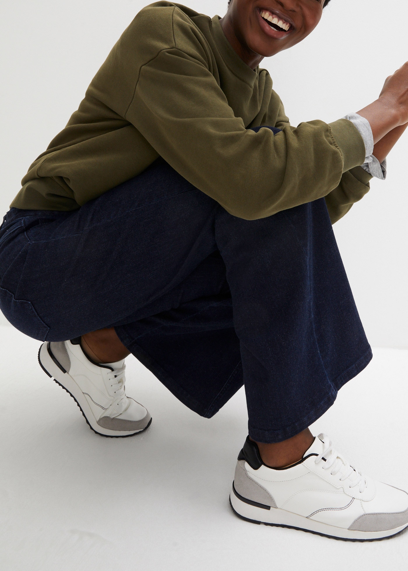 bonprix Jeans large Regular Fit, mit Elasthan-Anteil, mit Bequembund