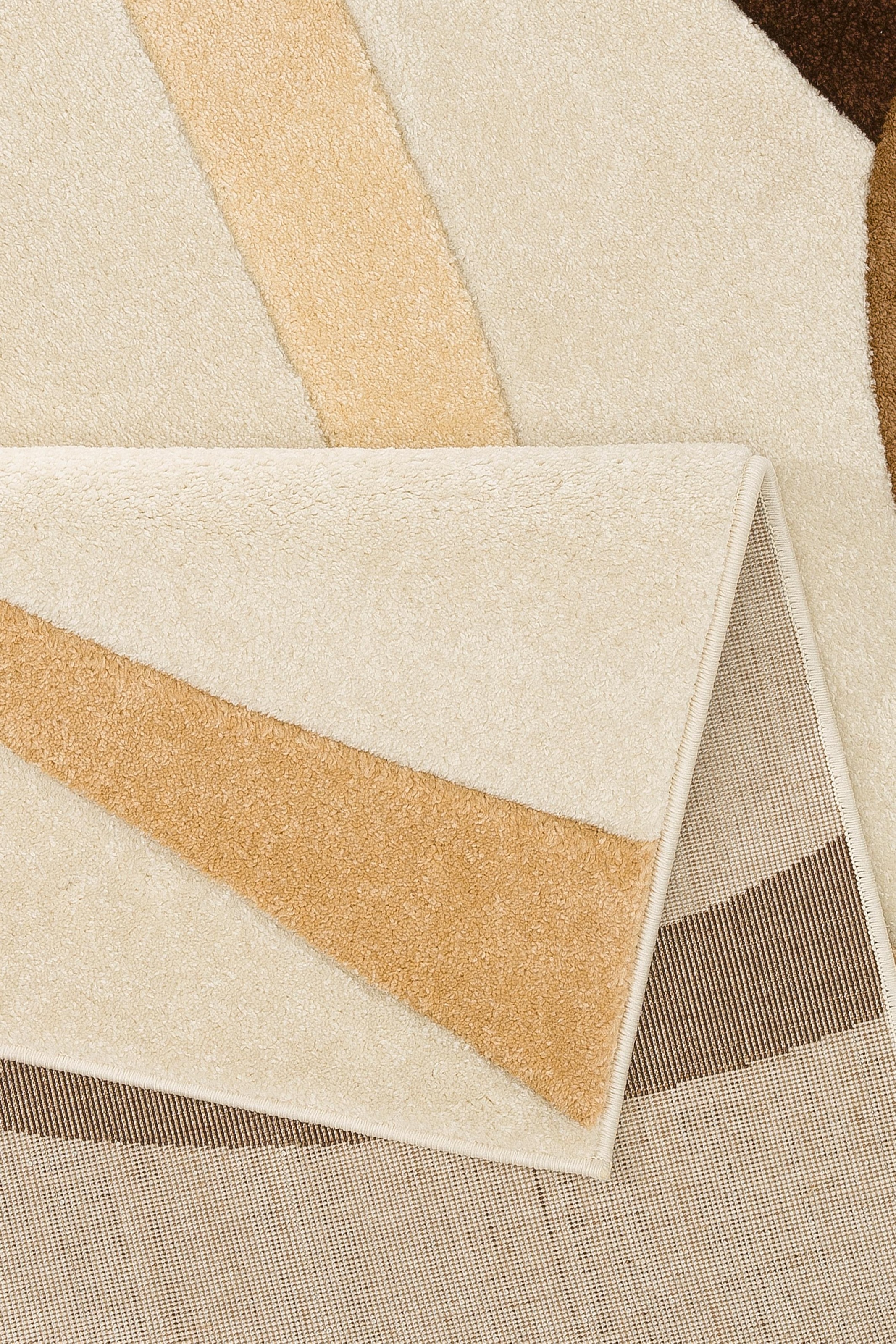 my home Teppich »Bill«, rechteckig, mit handgearbeitetem Konturenschnitt, Kurzflor, elegant, 3D-Design