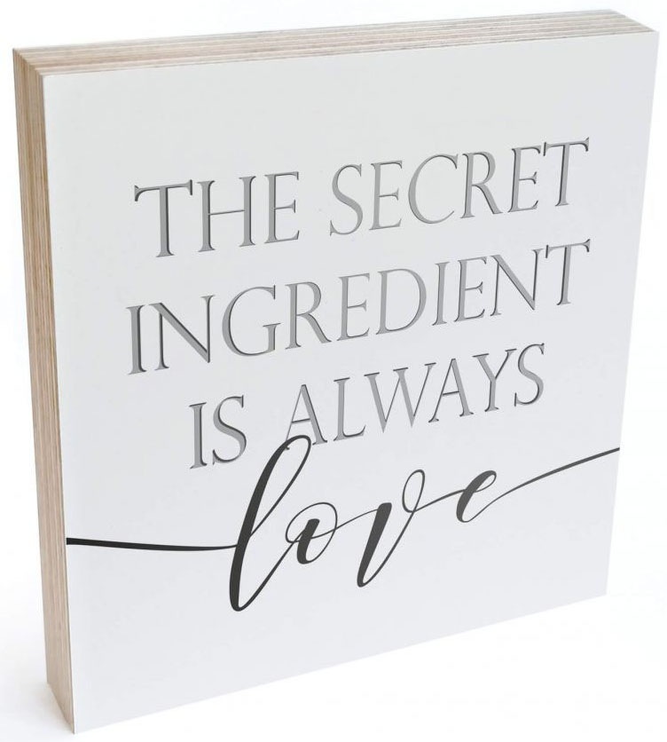 Image of Wall-Art Holzbild »Tischdeko The secret ingredient«, (1 St.) bei Ackermann Versand Schweiz
