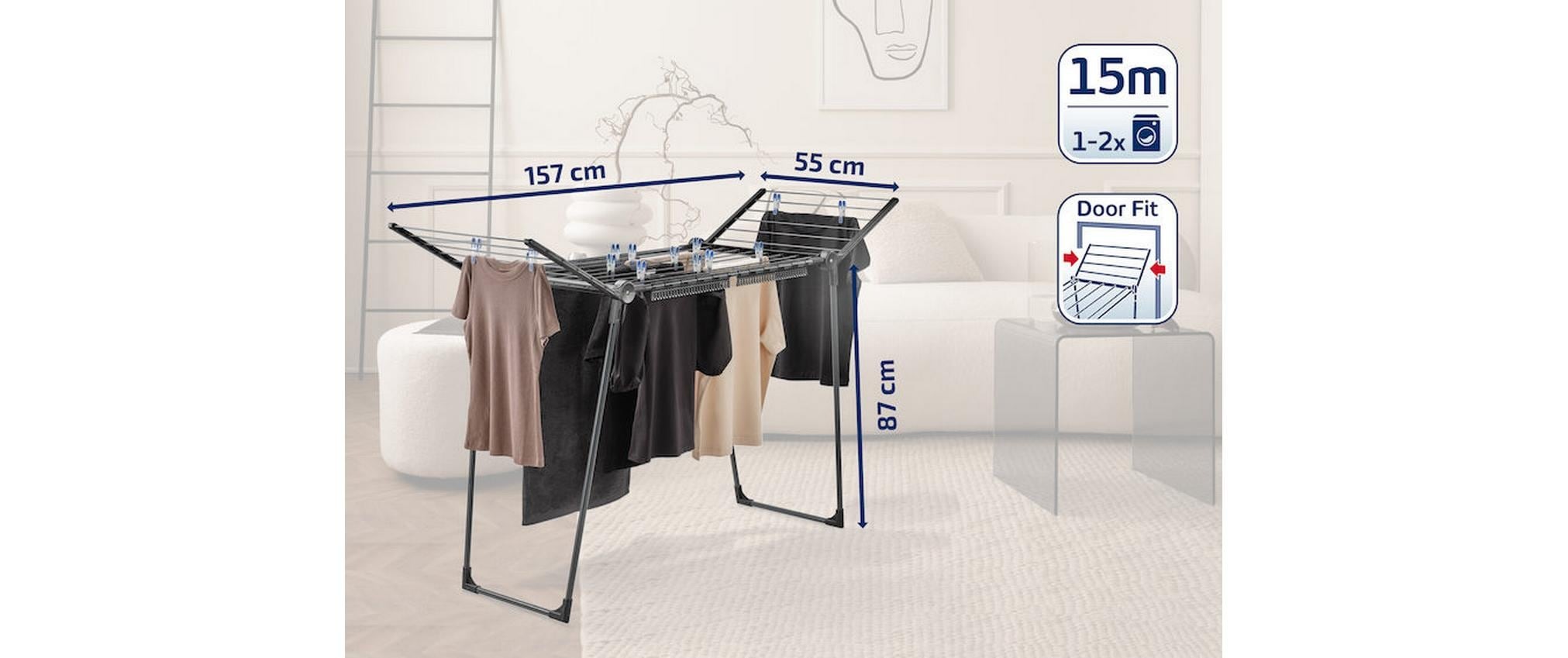 Leifheit Séchoir à linge »Pegasus 150 Slim 15 m«
