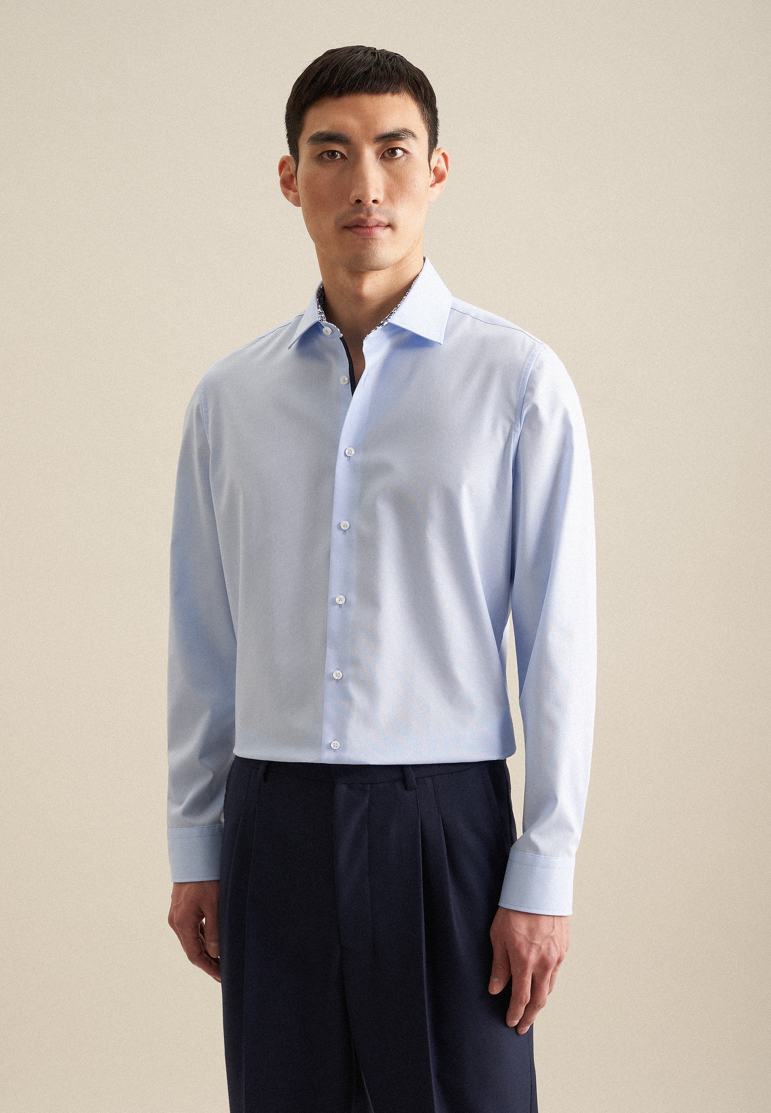 seidensticker Businesshemd »Schwarze Rose« Shaped 1/1 Kentkragen Uni