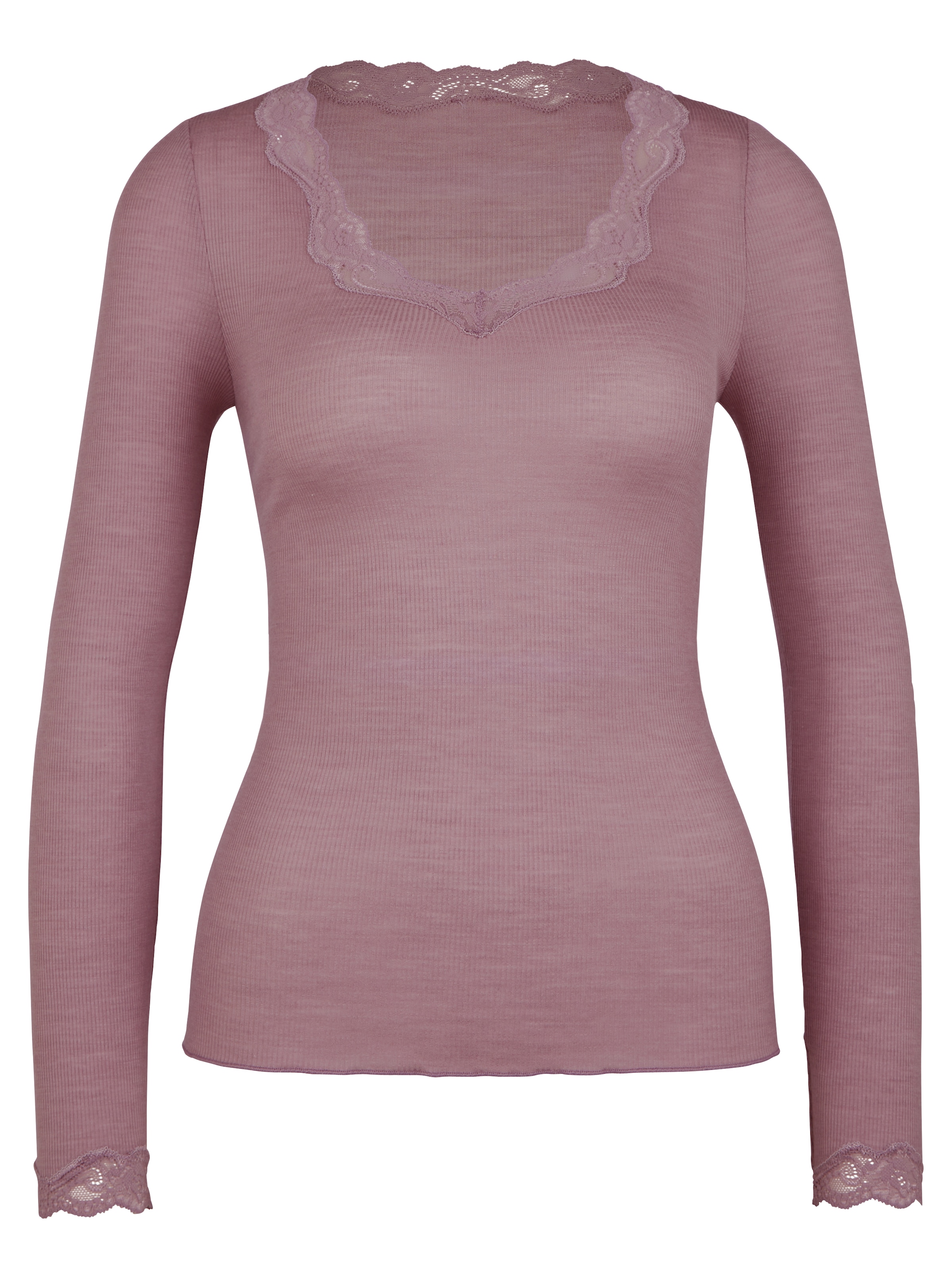 CALIDA Langarmshirt »Richesse Lace«, feine Spitze, langärmelig, Feinripp, elastisch, atmungsaktiv