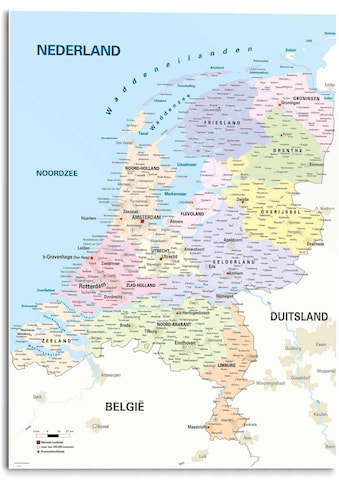 Reinders! Deco-Panel »Schulkarte Niederlande« kaufen