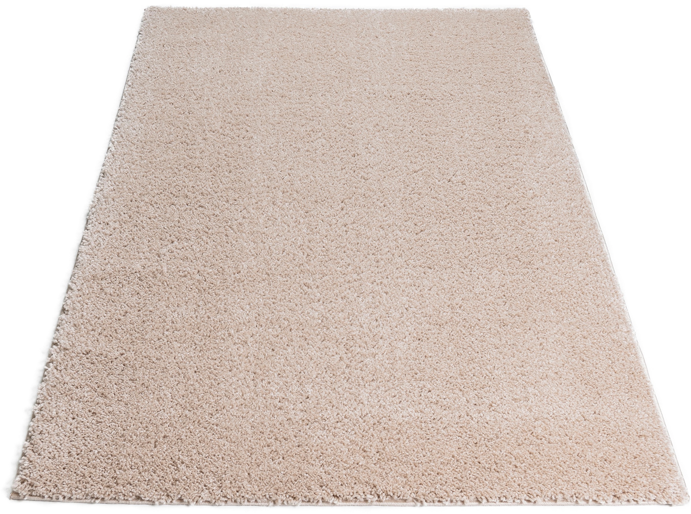 Home affaire Hochflor-Teppich »Shaggy 30«, rechteckig, 30 mm Höhe, Teppich, Uni Farben, besonders weich und kuschelig