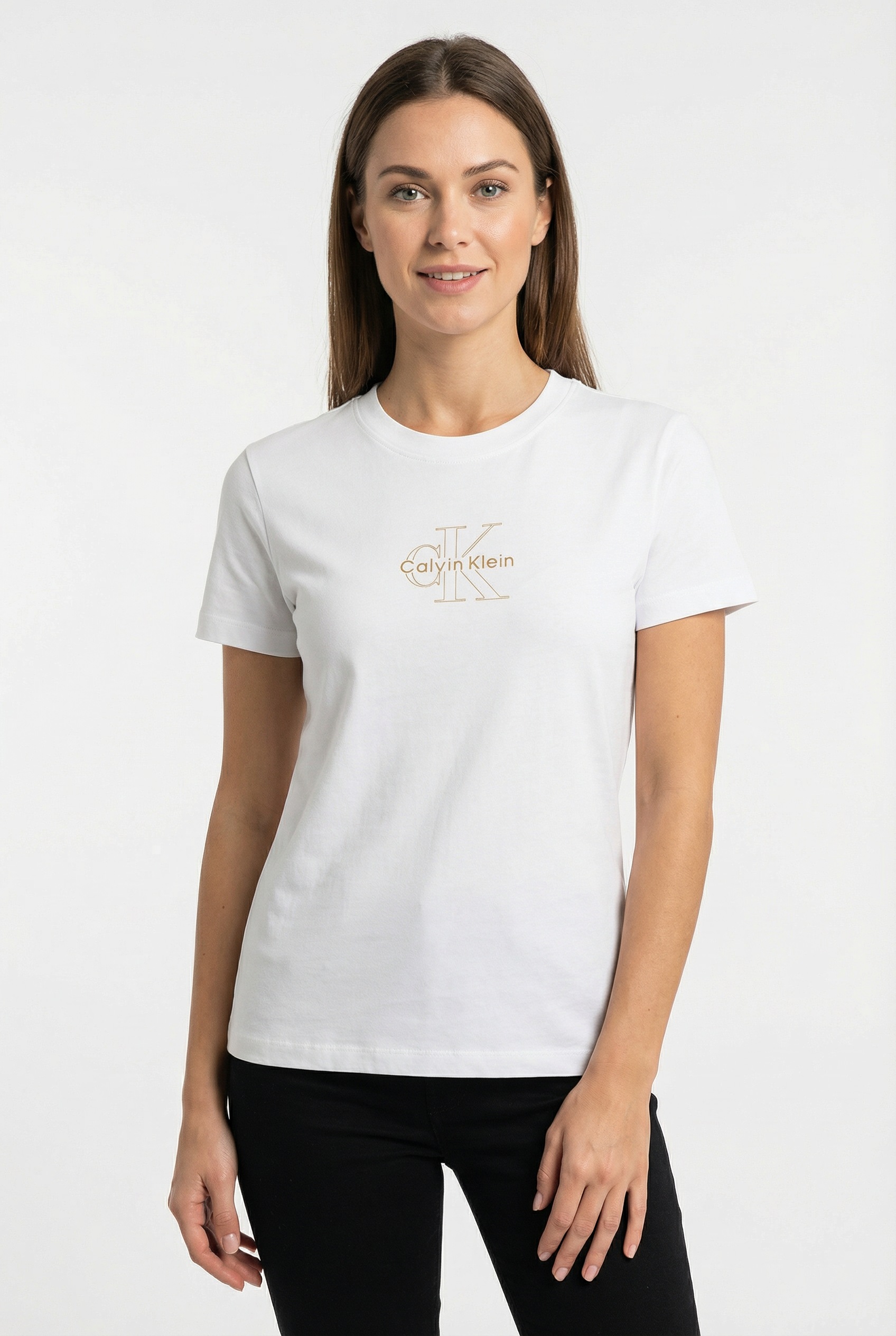 Image of Calvin Klein Jeans T-Shirt "SS CLASSIC FOIL MONOLOGO TEE" Mit Metallic-Logo
