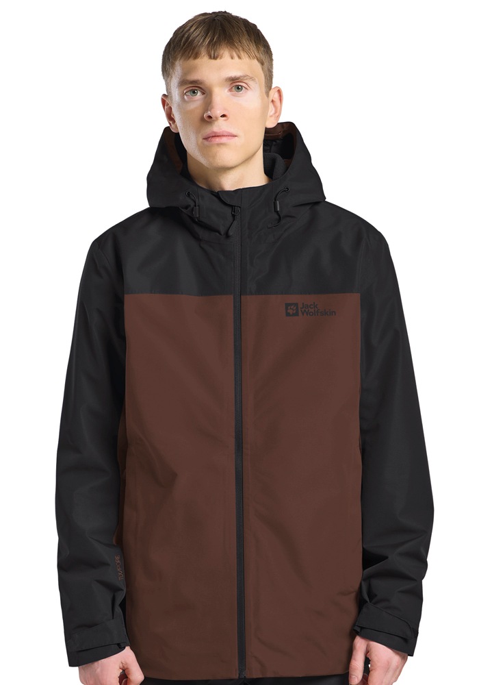 Jack Wolfskin 3-in-1-Funktionsjacke »MOONRISE 3IN1 JKT W«, mit Kapuze, mit wasserabweisenden Reissverschlüssen