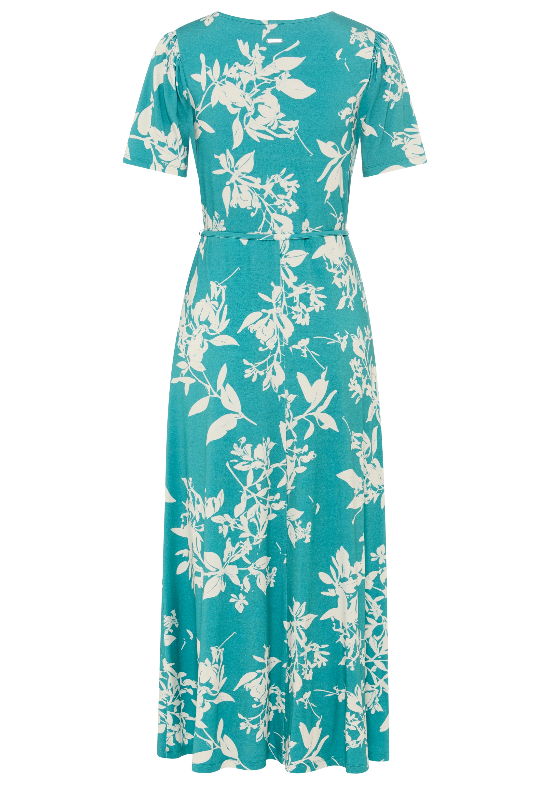 Laura Scott Robe midi in floralem Druck, aus Viskose und Elasthan