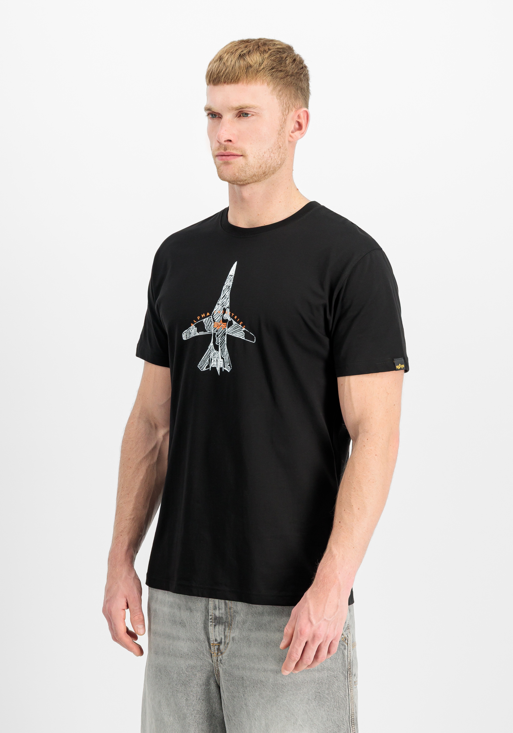 Image of Alpha Industries T-Shirt "Air Force Sketch T-Shirt"