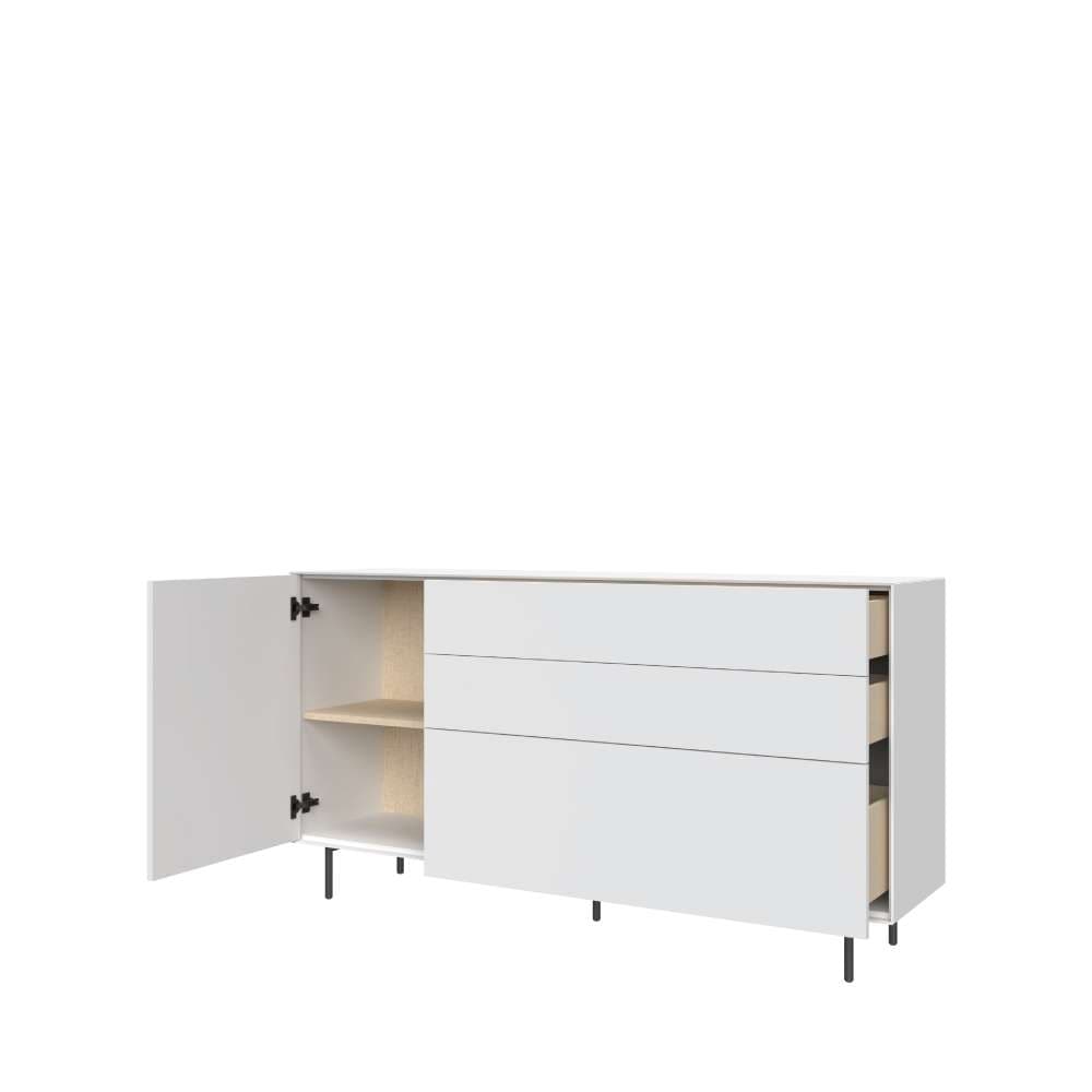 LeGer Home by Lena Gercke Buffet »Essentials, Kommode, Anrichte, Kombikommode, Schrank mit Metallfüssen« Breite: 166 cm, UV lackiert, Push-to-open-Funktion