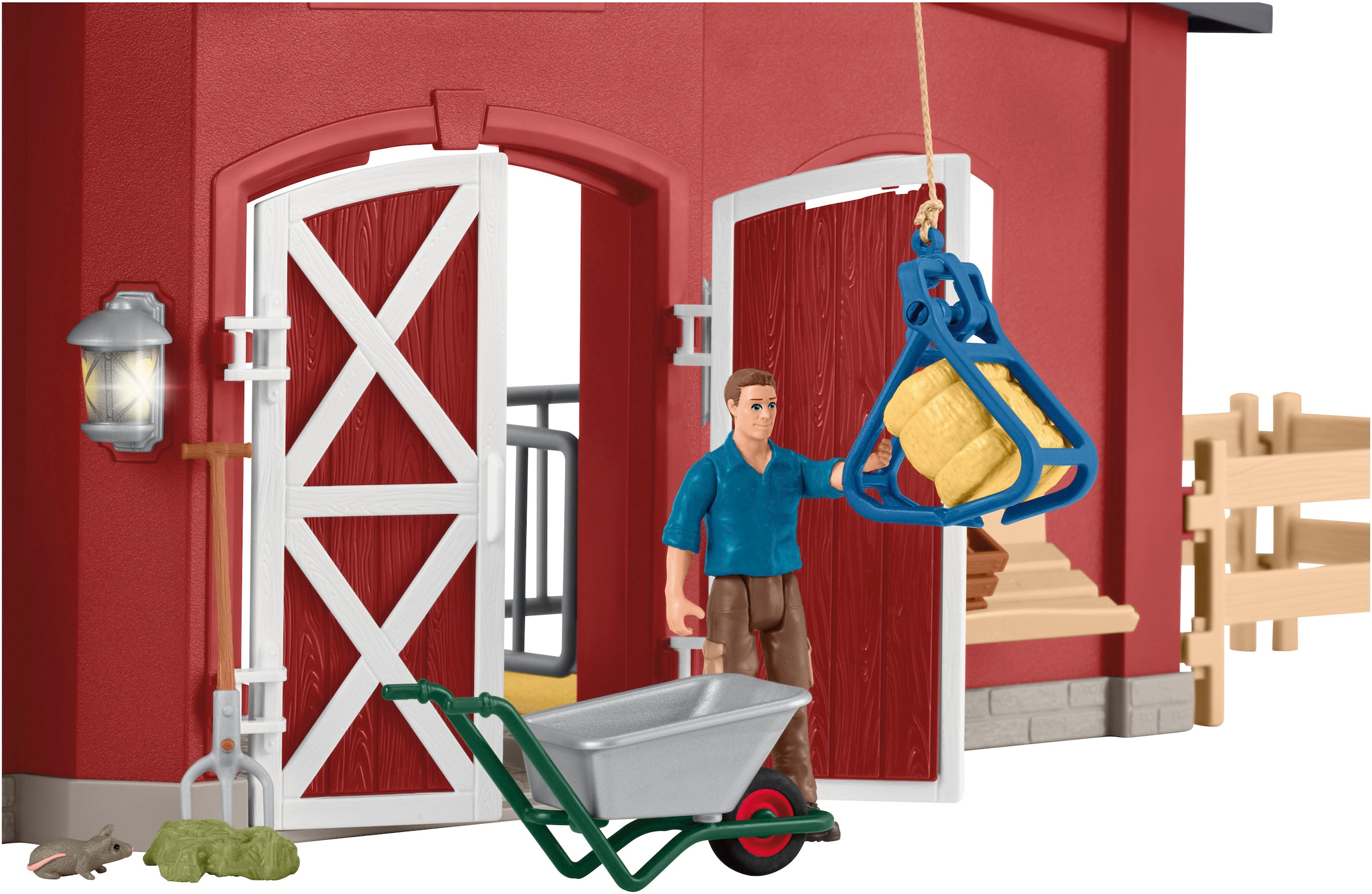 Schleich® Spielwelt »FARM WORLD, Grosse Farm rot (42606)« Made in Europe