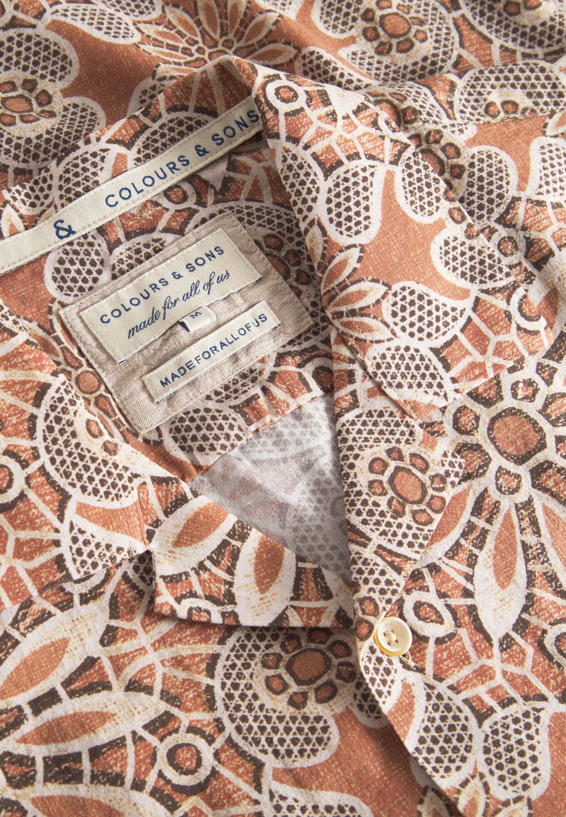 Kurzarmhemd »Colours&Sons Hemden Moroccan Tile«