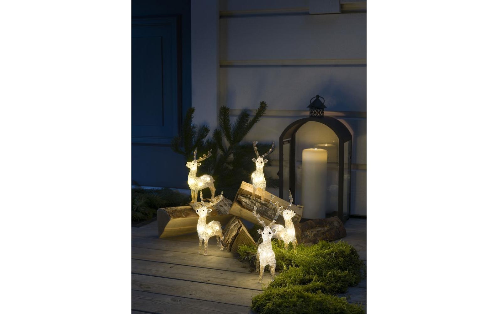 KONSTSMIDE LED Dekofigur »Rentier 5 x 8«, 40 flammig