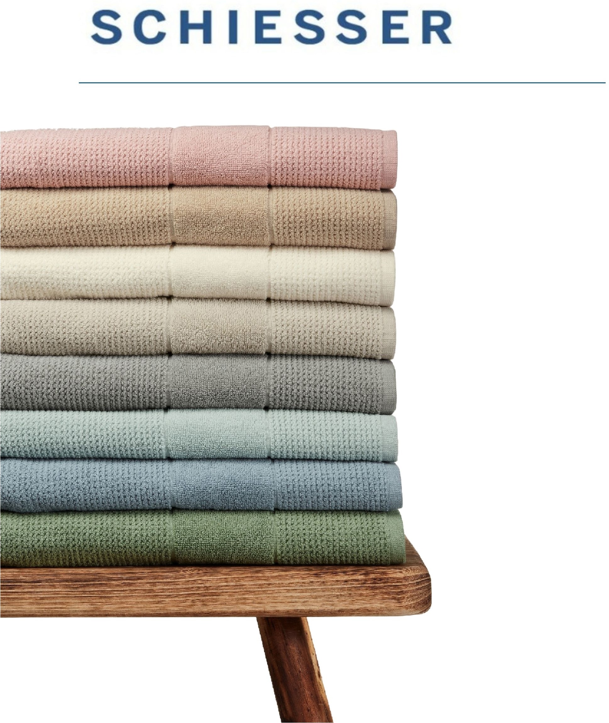 Schiesser Handtücher »Turin aus 100% Baumwolle in dezenter Reiskornoptik« OEKO-TEX® MADE IN GREEN