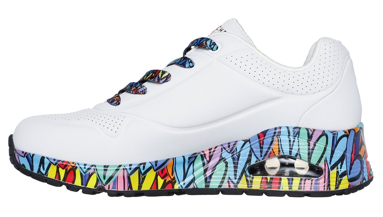 Skechers Sneakers »UNO«  Plateausneaker, Schnürschuh mit Keilabsatz