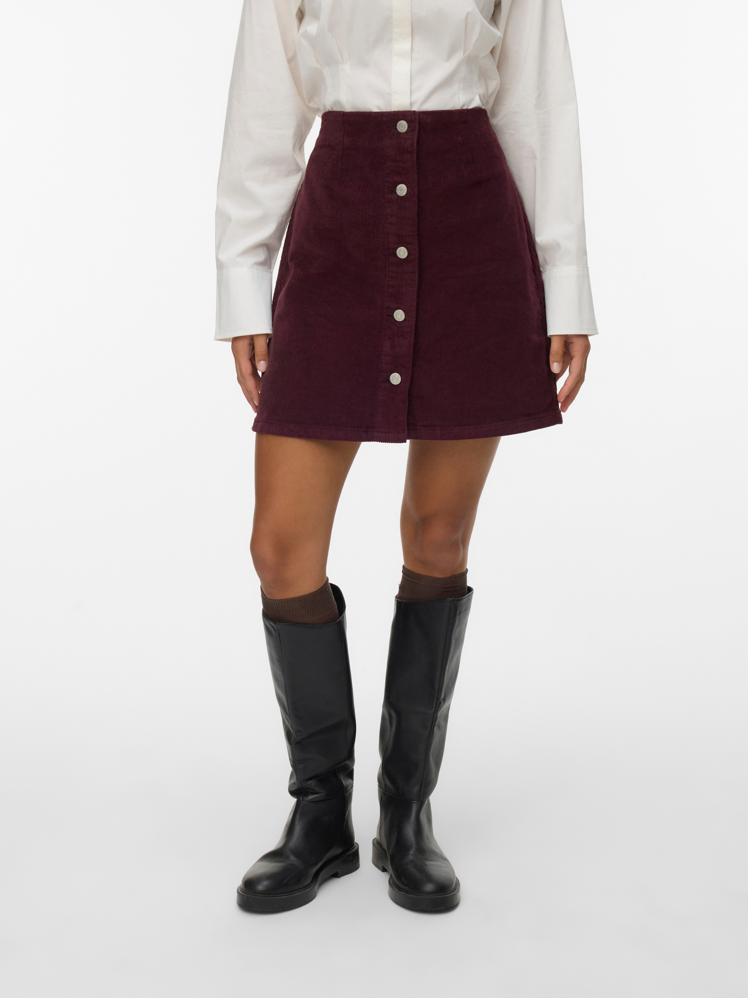 Image of Vero Moda Cordrock "VMETTA HR SHORT CORD SKATER SKIRT NOOS"