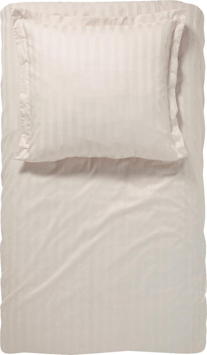 damai Bettwäsche »Streifsatin in Gr. 135x200, 155x220 oder 200x200 cm«, elegante Bettwäsche aus Baumwolle, Bettwäsche mit Reissverschluss