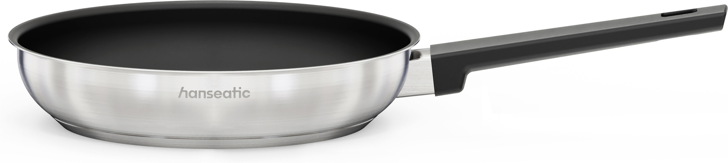 Hanseatic Pfannen-Set »SMART« Edelstahl 18/10 Set, 1x Pfanne Ø 20 cm, 24 cm und 28 cm, 3 tlg. Pfannen mit Antihaftbeschichtung, für alle Herdarten, inkl. Induktion