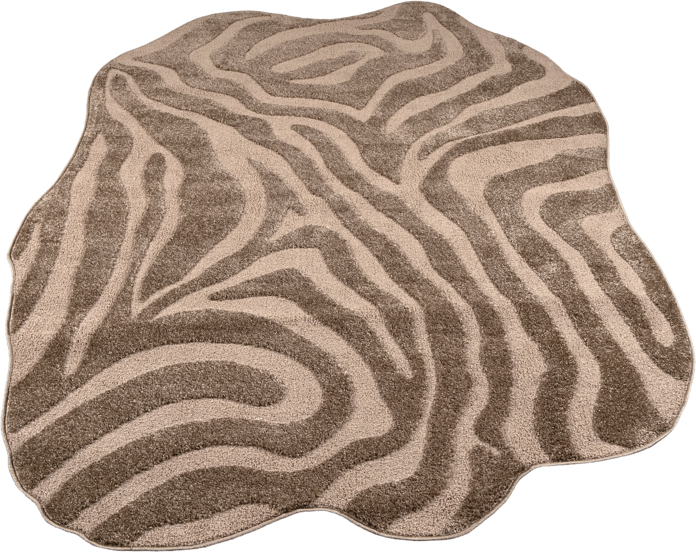 GOODproduct Teppich »Zebra, besondere Form« rechteckig 12 mm Höhe Animal Print, Tiermotiv, Wohnzimmer, Schlafzimmer