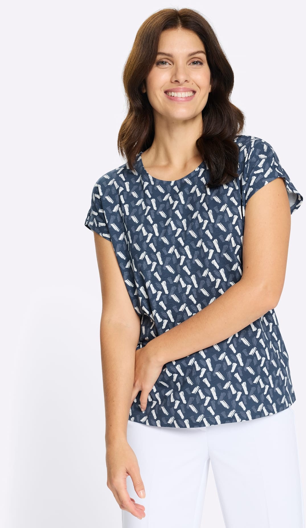 Classic Basics Kurzarmshirt "Druck-Shirt" 1 tlg.
