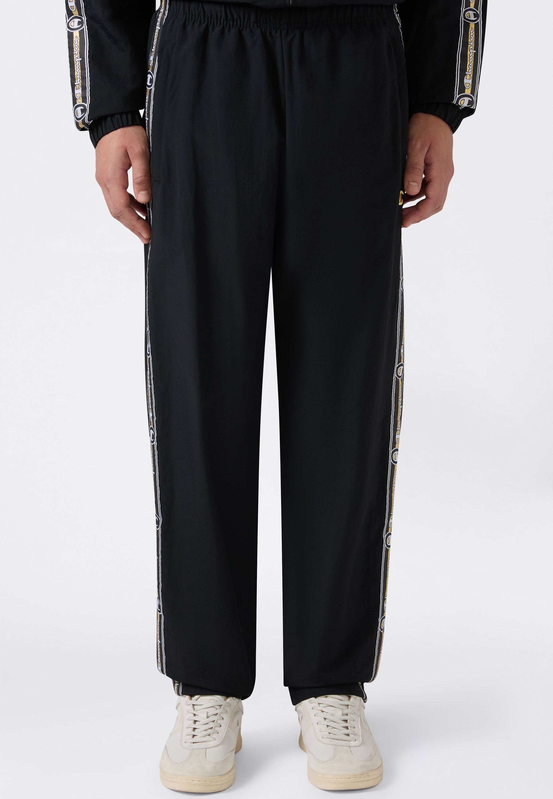 Image of Champion Trainingshose "SPORTWEAR OPEN HEM PANTS Loose Fit Nylon" mit sportlicher Optik, aus Polyamid