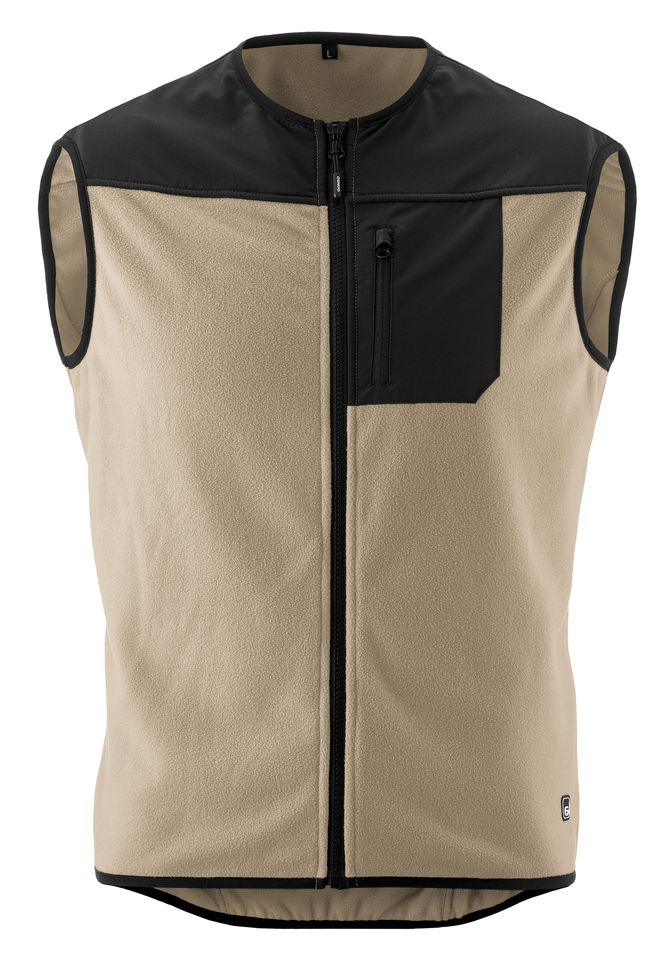 Gonso Veste de vélo »ADVENTURE VEST FLEECE« Veste de vélo unisexe, gilet polaire chaud, poche intégrée pour smartphone