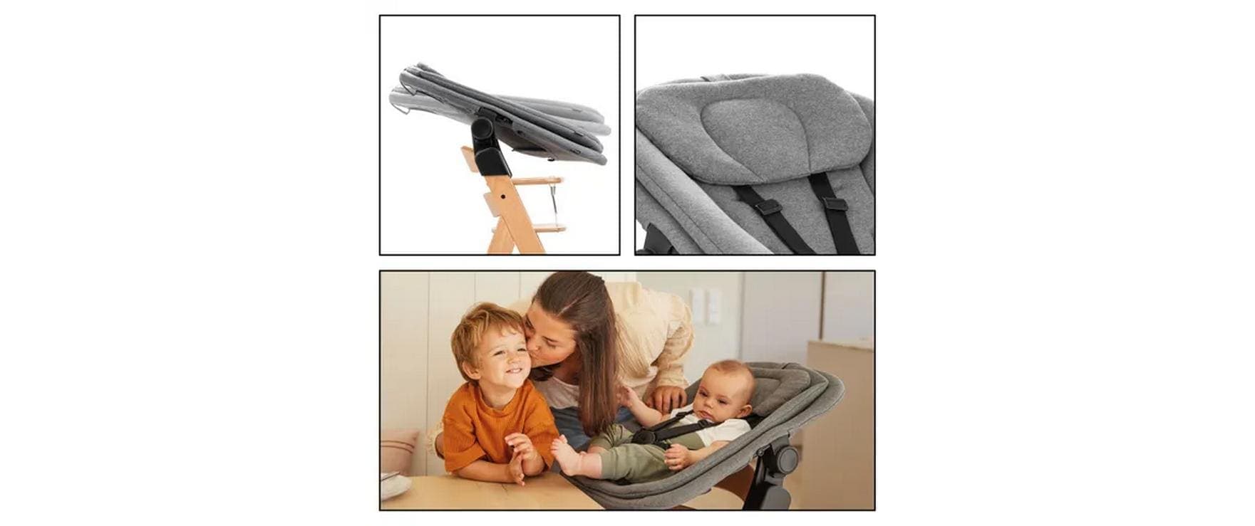 Hauck Chaise haute »Hochstuhl Alpha+ Pro, mit Newborn-Aufsatz« () dieses Produkt besteht aus FSC®-zertifiziertem Material