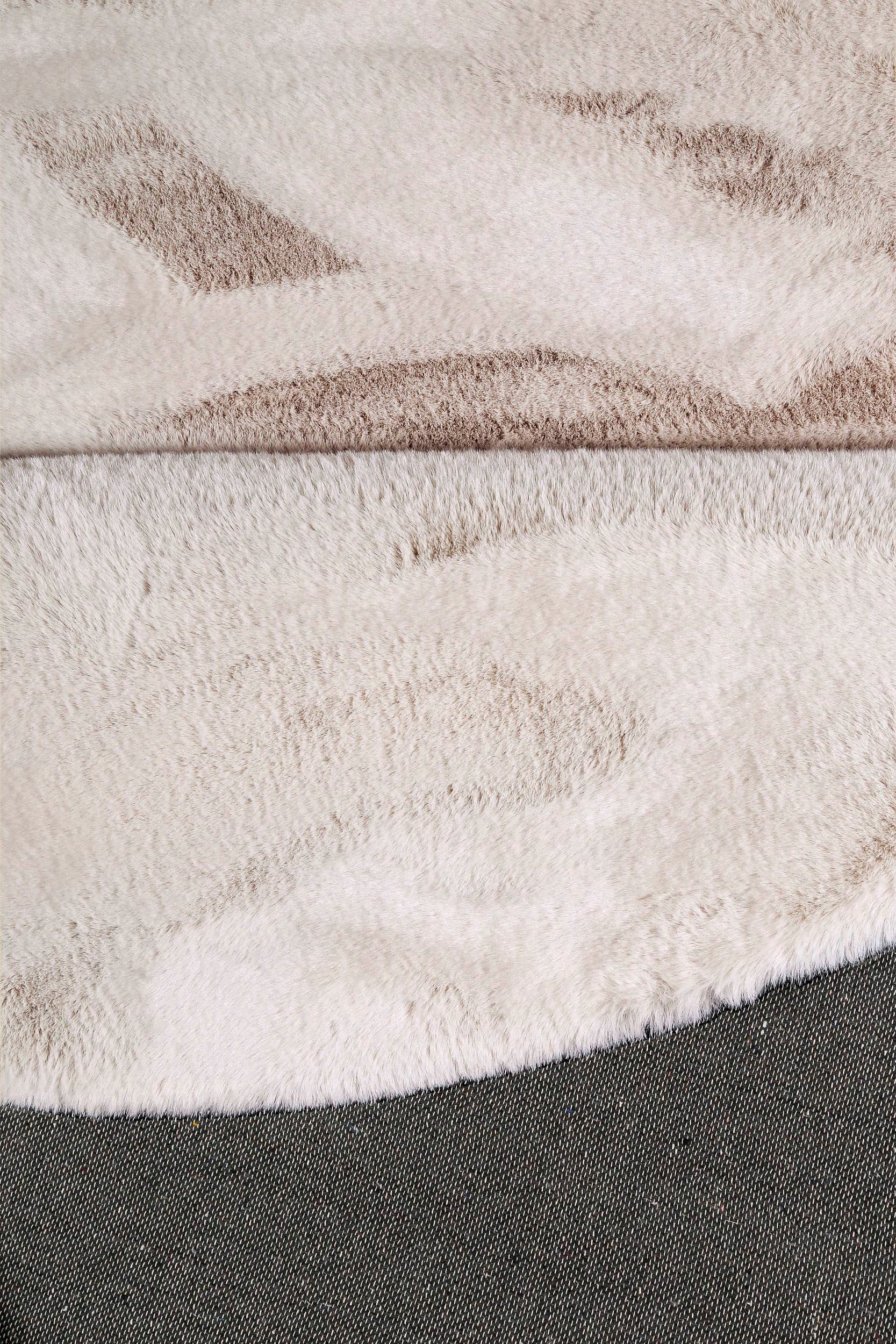 my home Fellteppich »Rabbit«, rund, 42 mm Höhe, runder Teppich, besonders weich dank Microfaser, flauschiges Kunstfell, Kaninchenfell-Haptik, fussbodenheizungsgeeignet, pflegeleicht, Teppiche für Wohnzimmer, Schlafzimmer & Esszimmer