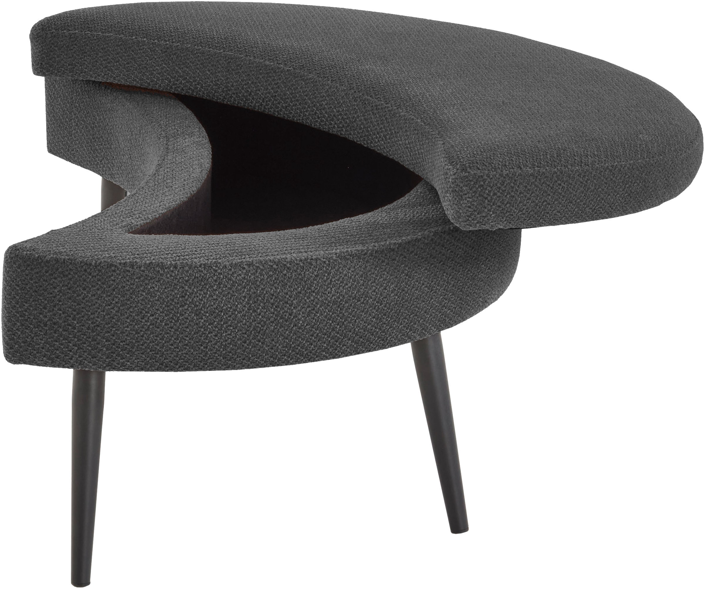 GOODproduct Canapé 2 places »Riko Sessel, B: 110 cm, Sitzhöhe: 44 cm« XXL- Sessel, mit Stauraumhocker, Rückenstütze & 4 Zierkissen
