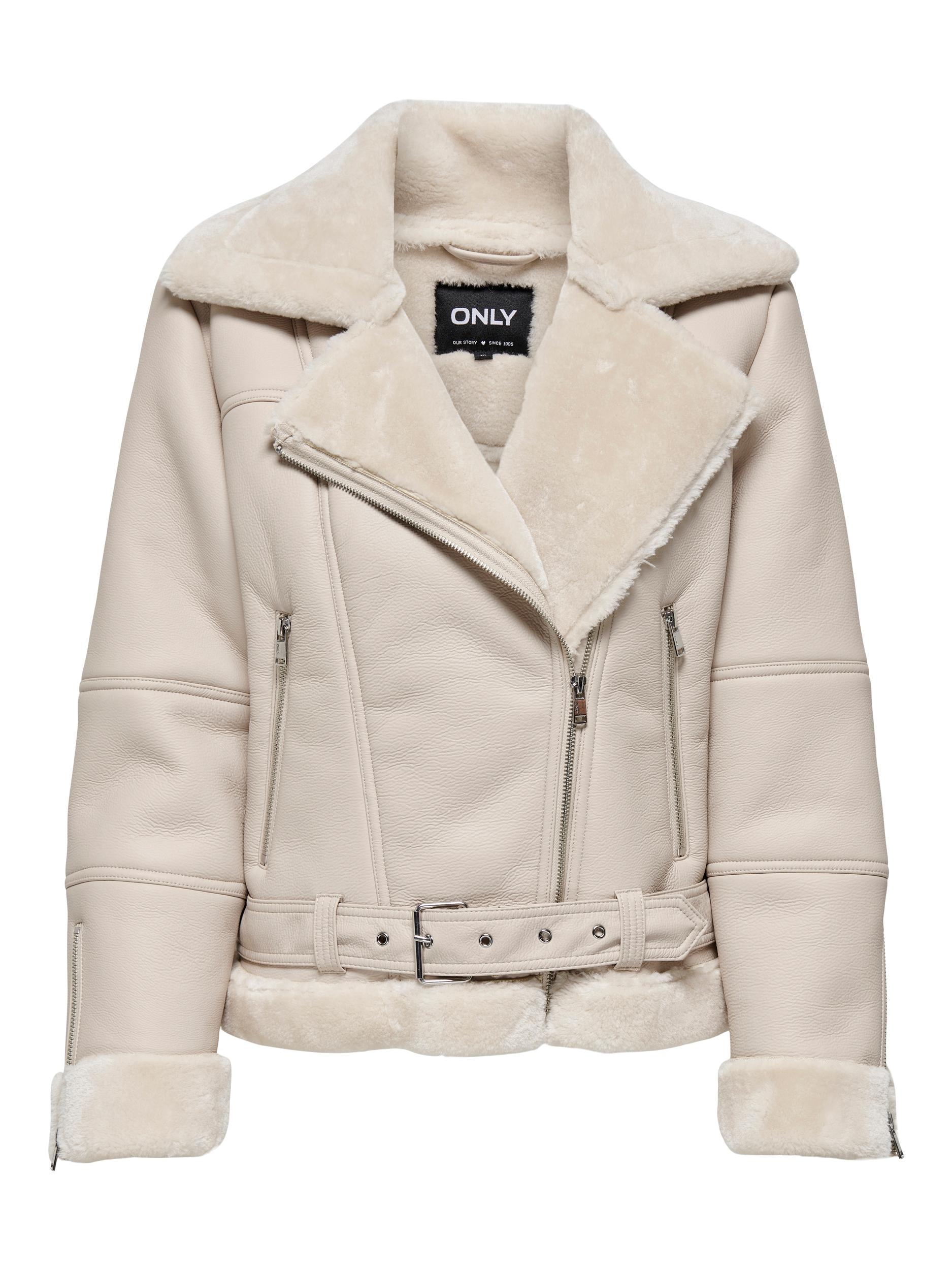 ONLY Lederimitatjacke »ONLAGNETE FAUX LEATHER  BIKER JKT OTW« im Biker-Style