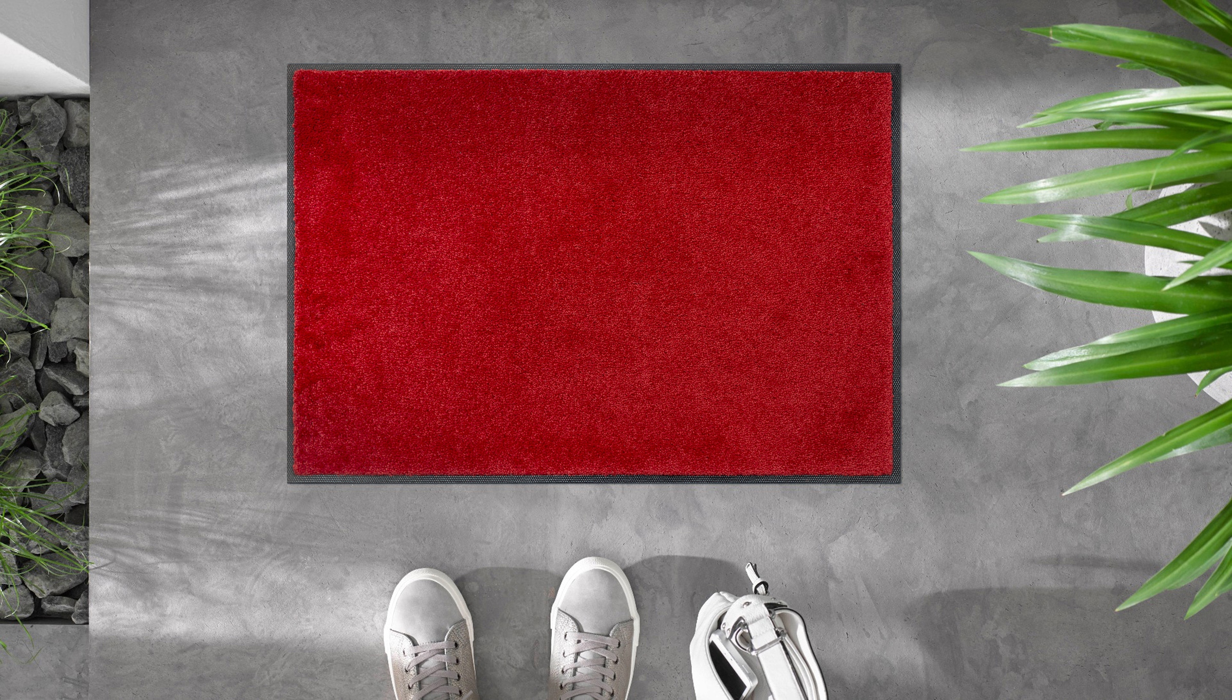 wash+dry by Kleen-Tex Tapis de sol »Original Uni, Schmutzfangteppich« Rectangulaire 9 mm Höhe Schmutzmatte, rutschhemmend, auch als Läufer erhältlich