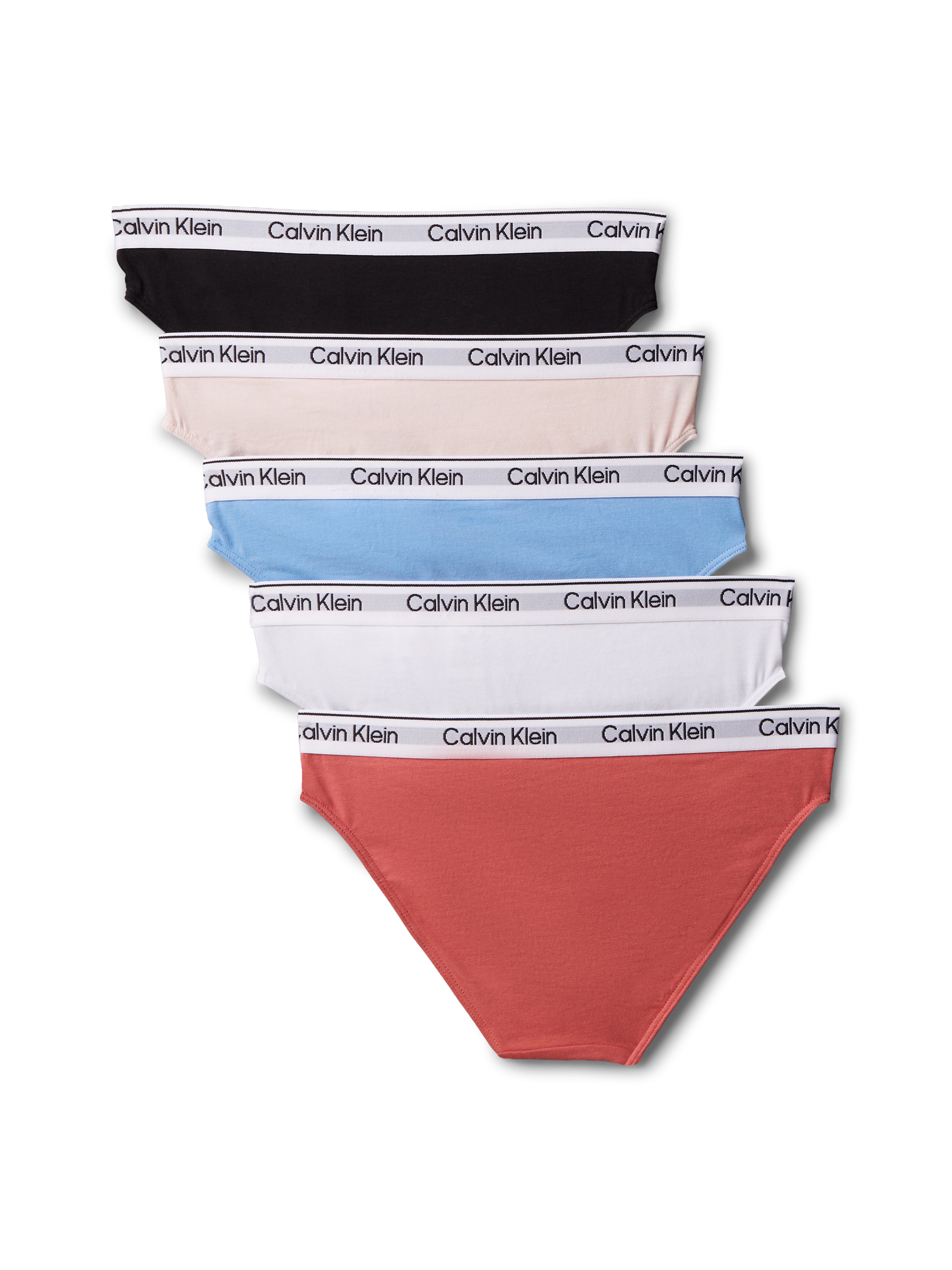Calvin Klein Underwear Slip brésilien »5PK BIKINI« Packung, 5er-Pack, 5 cuis mit Logobund