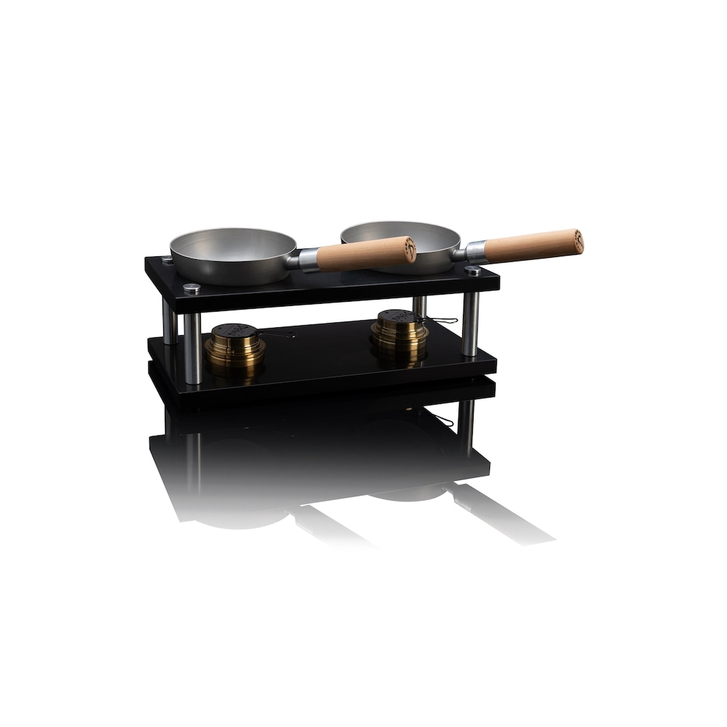 Raclette »Wok Double-Set Black Edition«, 4 St. Raclettepfännchen, - W