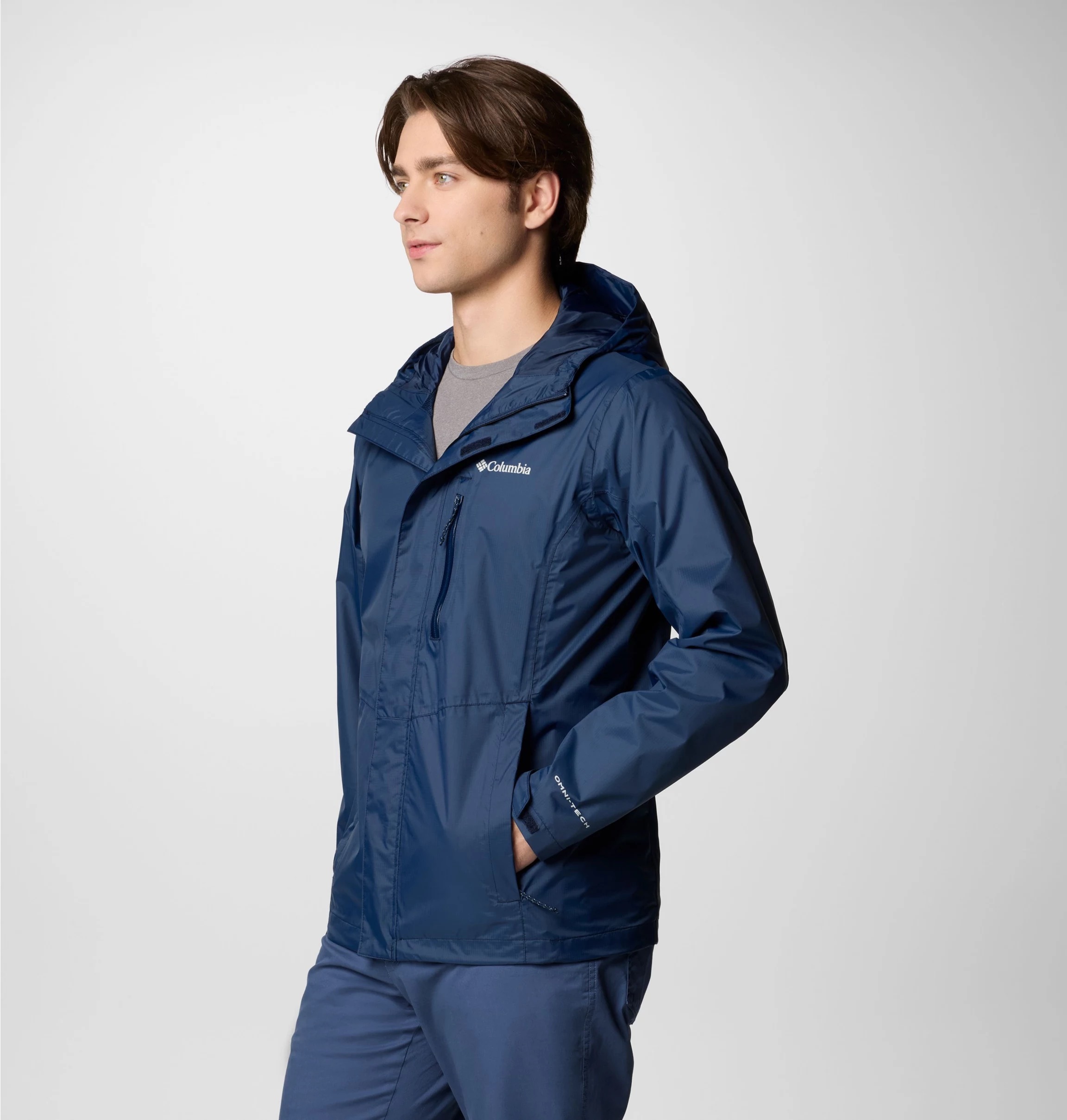 Columbia Veste de pluie »Pouring Adventure III Jacket« sportliche Logostickerei, wasserdichtes und winddichtes Material