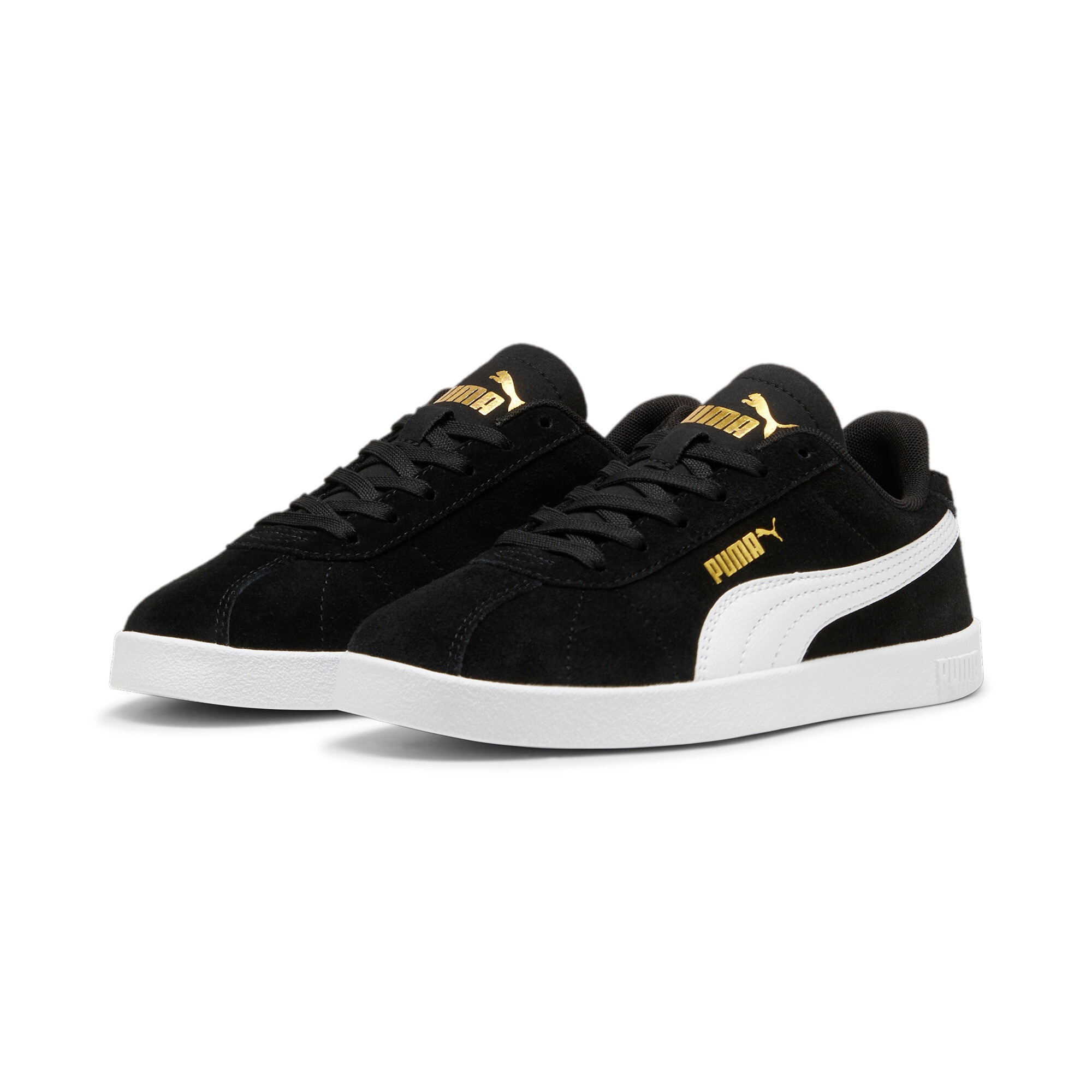 Image of PUMA Sneaker "CLUB II JR" aus Leder, mit Schnürung, mit leicht profilierter Gummilaufsohle