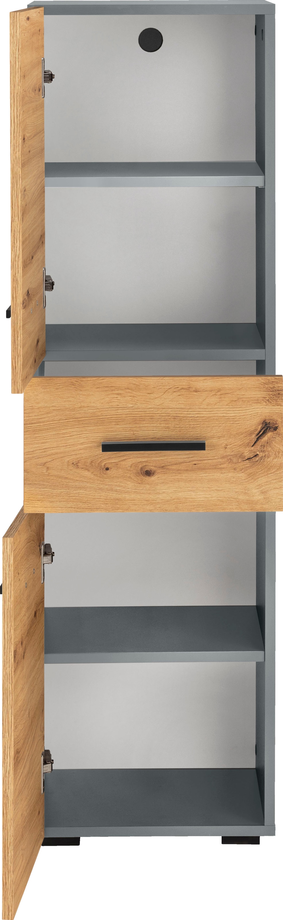 INOSIGN Midischrank »Skara«, verstellbarer Einlegeböden hinter jeder Tür, Breite 38 cm, Höhe 130 cm