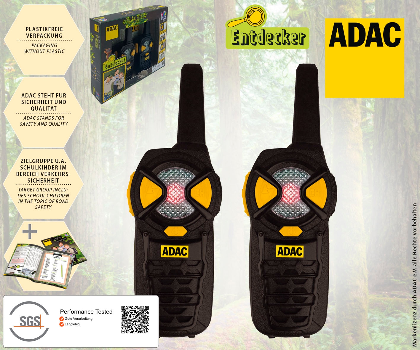 Happy People Funkgerät »ADAC Funkgerät« inkl. Entdeckerbroschüre