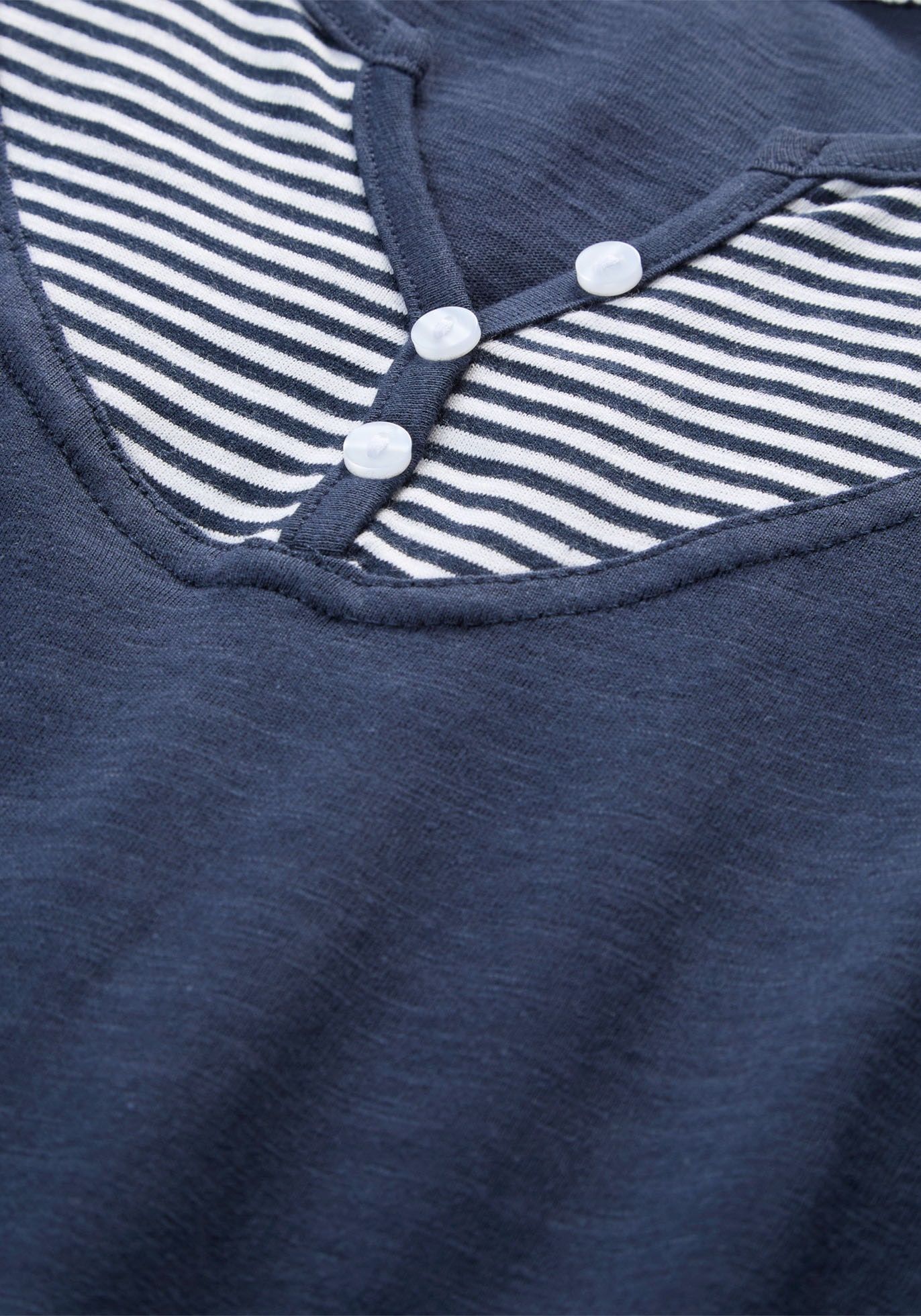 bonprix T-shirt 2 en 1 bequeme Passform, Kurzarm, für den Alltag, aus Baumwolle