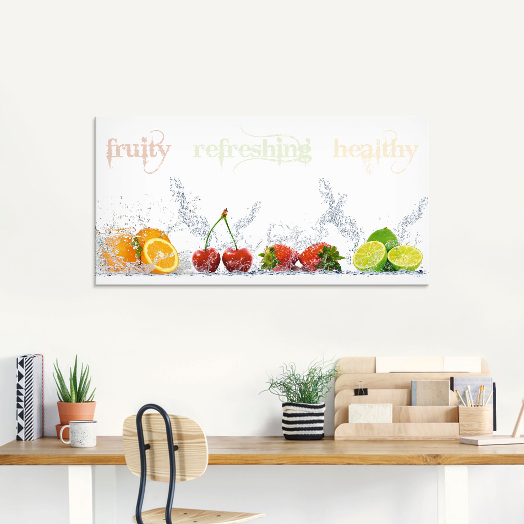 Artland Tableau en verre »Fruchtig erfrischend gesund Fruchtmix« 1 cuis tlg. in verschiedenen Grössen