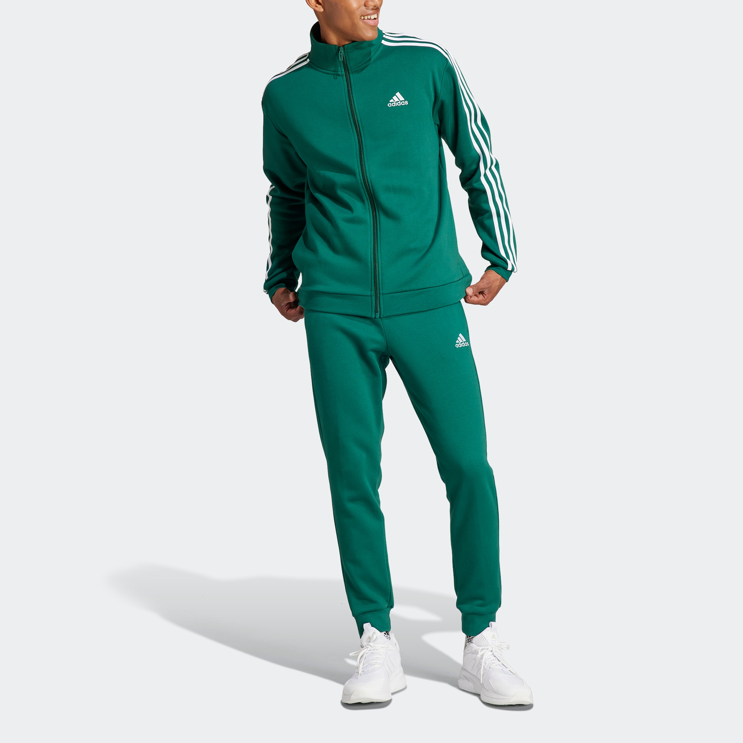 adidas Sportswear Trainingsanzug »BASIC 3-STREIFEN«, (2 tlg.)