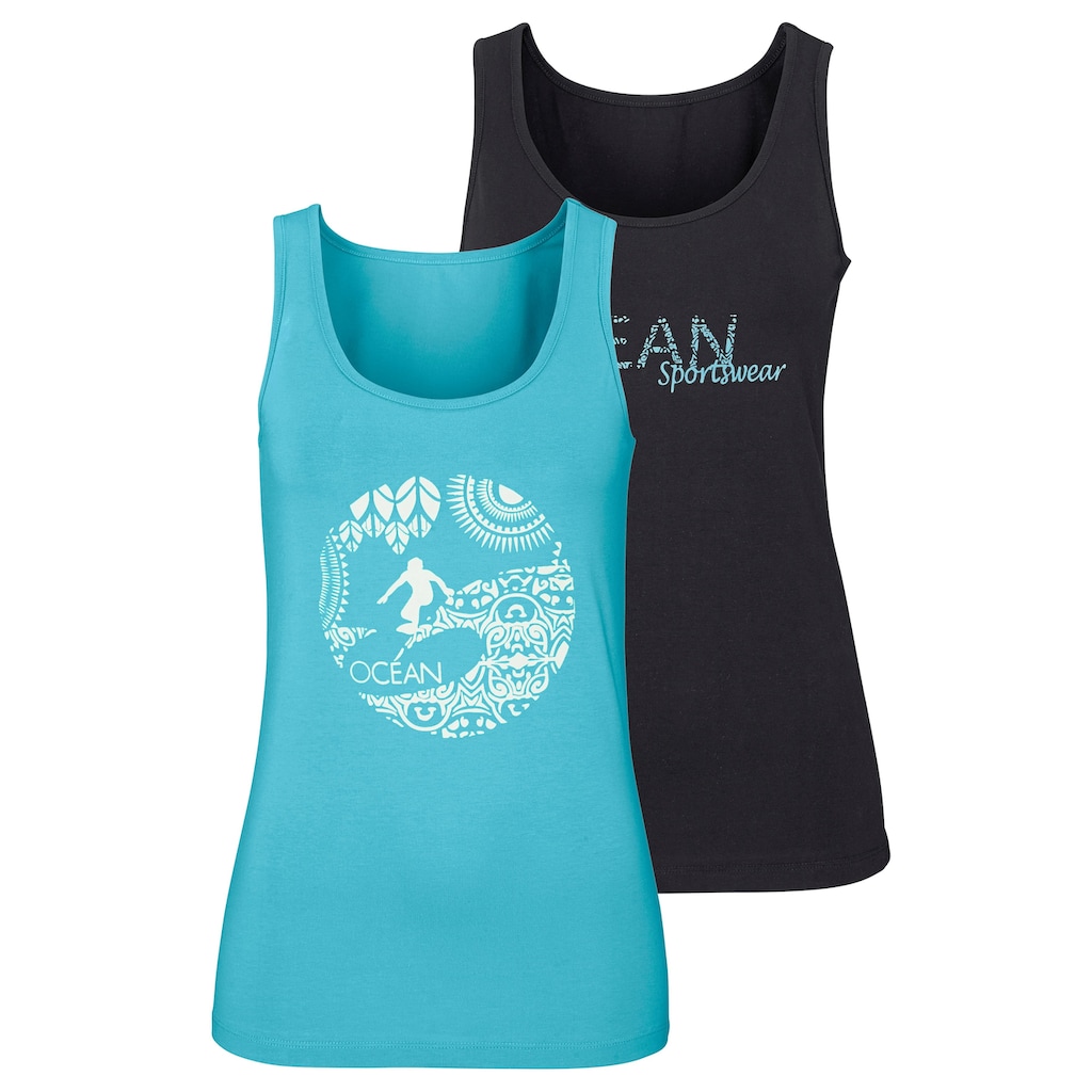 Ocean Sportswear Tanktop, (Packung, 2er-Pack), mit unterschiedlichen Drucken