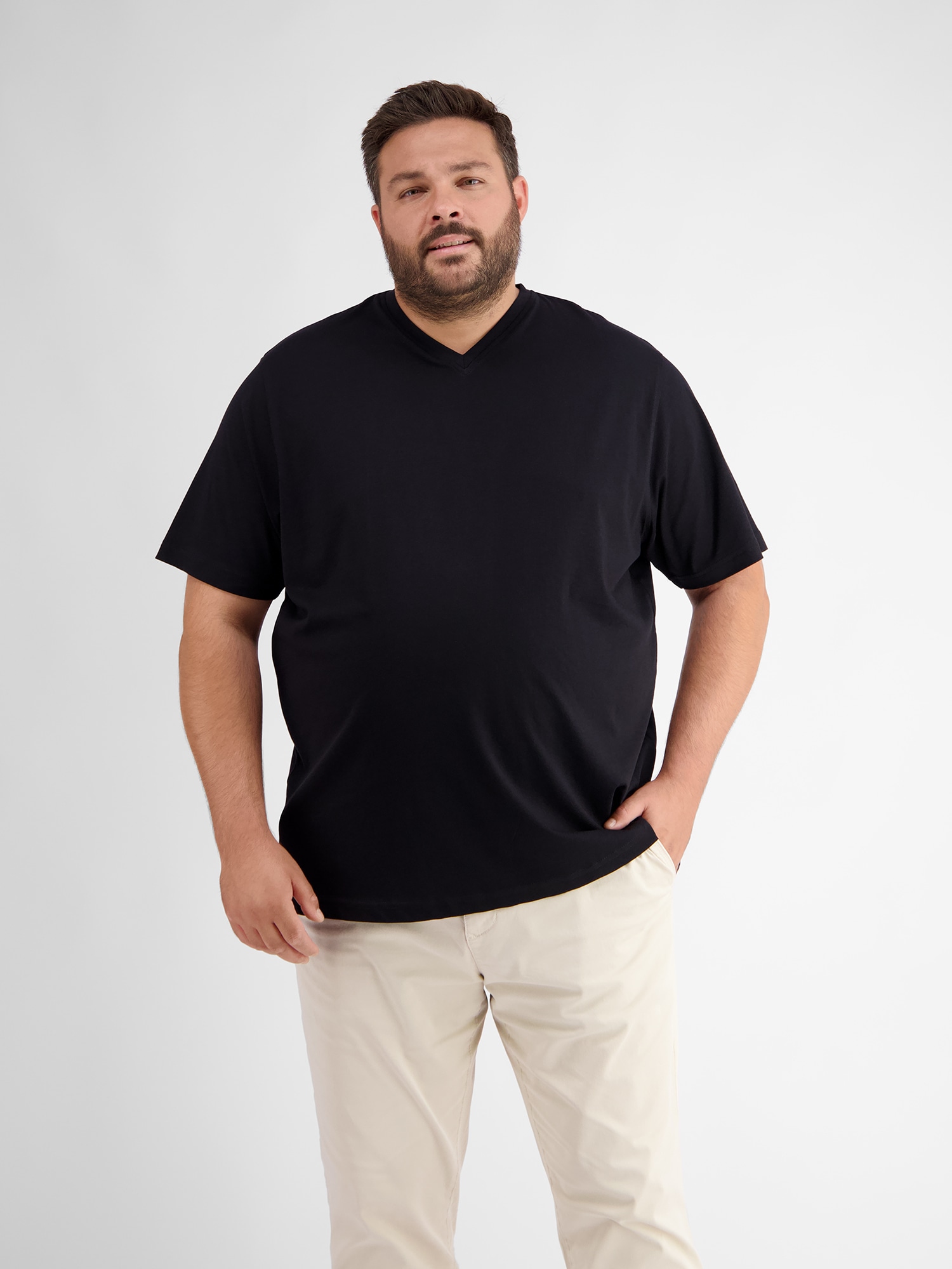 LERROS T-Shirt »V-Neck Doppelpack T-Shirt in Premium Baumwollqualität«