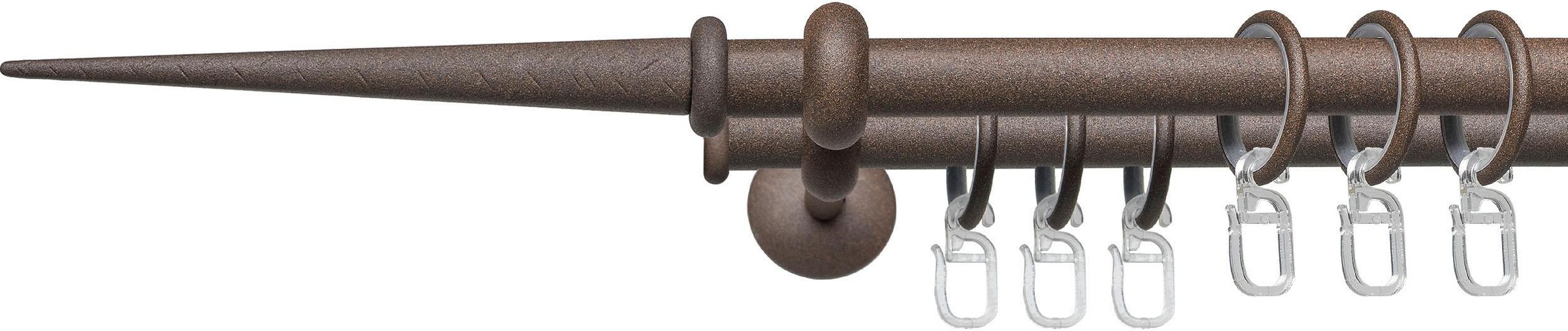 Image of Liedeco Gardinenstange "Esp Spitze" Ø 16 mm 2 läufig-läufig Fixmass 2-läufig im Fixmass Ø 16 mm