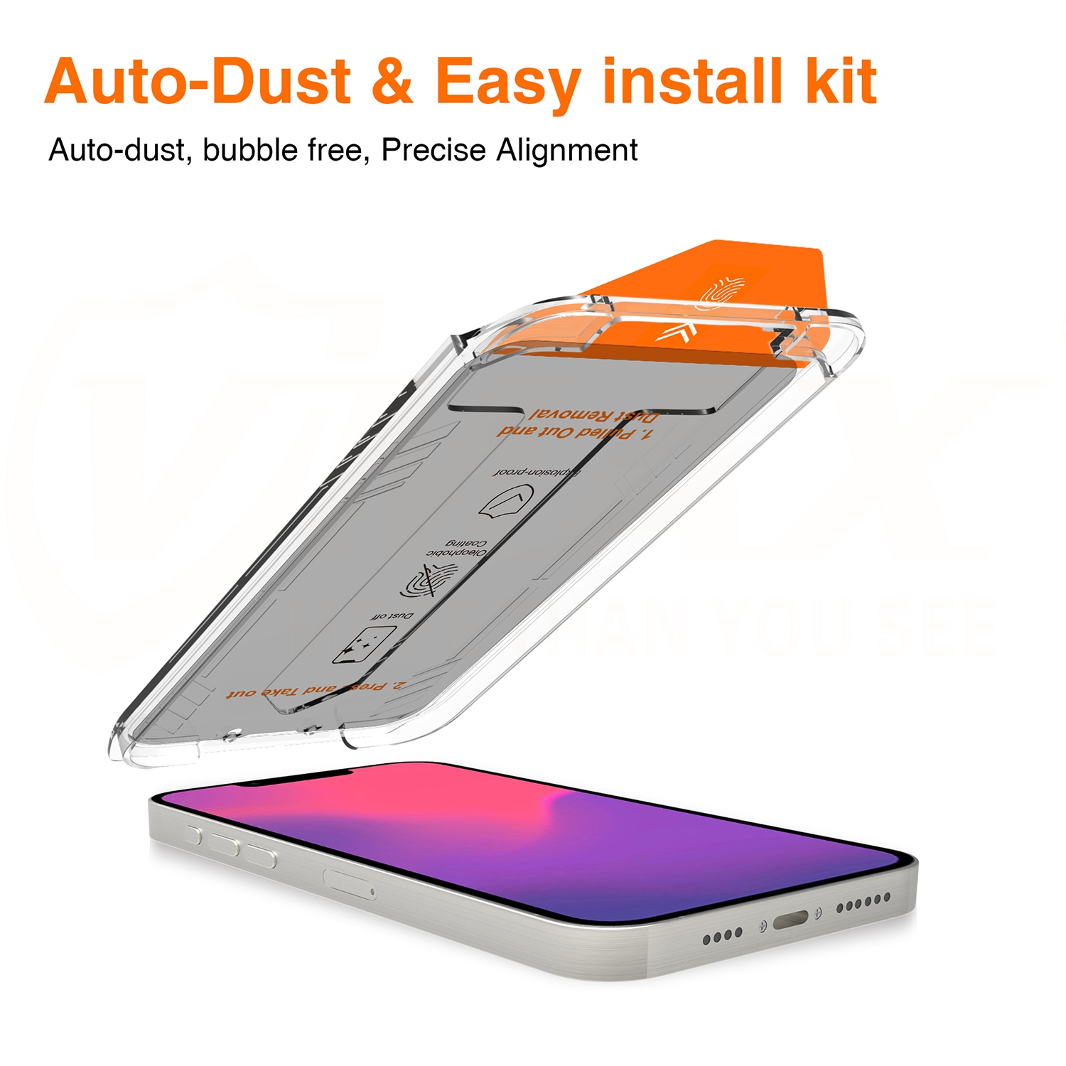 4smarts Displayschutzglas »Second Glass Privacy (10x) Service Kit für Apple iPhone 16e«, für Apple iPhone 16e, Displayschutzfolie, Schutzfolie, Bildschirmschutz, kratz- & stossfest